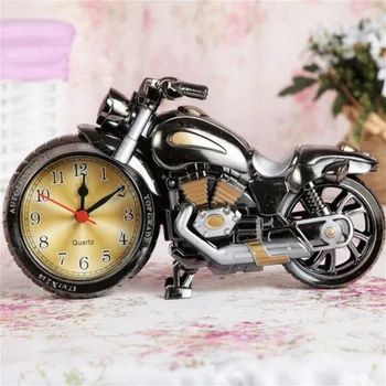 

Motorcycle Model Alarm Clock Train Bike Table Clock Office Desk Ornaments Creative Upscale Birthday Gifts Home Decor Accessories