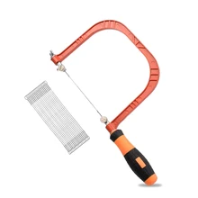 

5 Inch Hand Coping Saw Fret Saw Woodworking with 20pcs Replacement Blades125MM Frame Depth 130MM Blade Length