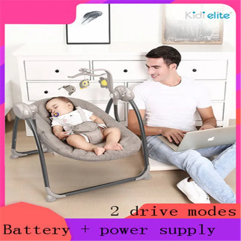 

Baby Electric Rocking Chair Baby Cradle Reclining Chair With Doll To Coax Baby Artifact To Sleep Baby Comfortable Swing Nest