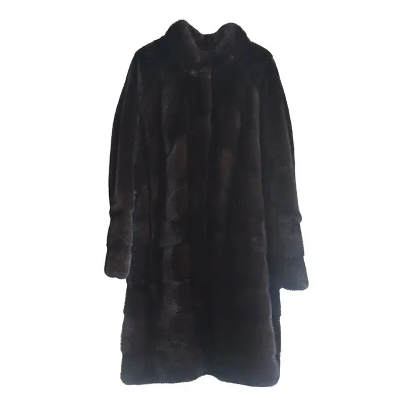 Women's long mink fur coat Natural can be made to order in larger sizes | Женская одежда