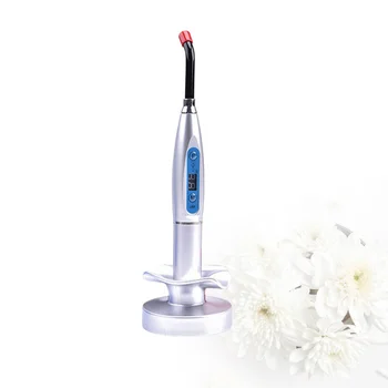 

LED Curing Machine Five-color Lotus Base Dental Light Curing Machine Dental Solidification Orthodontics Tool Silver (with EU Plu