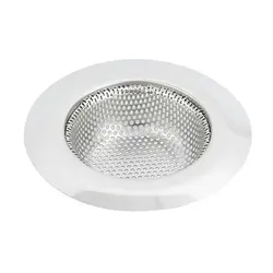 Stainless Steel Perforated Wide-sided Floor Drain Straw Hat-shaped Floor Drain Kitchen And Bathroom Round Filter Mesh Sink