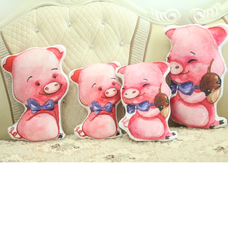 Joli Oreiller Pour Bebe Cochon Dessin Anime Animal Double Impression Poupee Jouet Pour Enfant 38cm 52cm Aliexpress