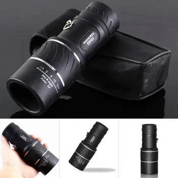 

Black Single Focus HD 16x52 Dual Focus Zoom Optical Night and Day Vision Monocular single Telescope Professional Telescope Zoom