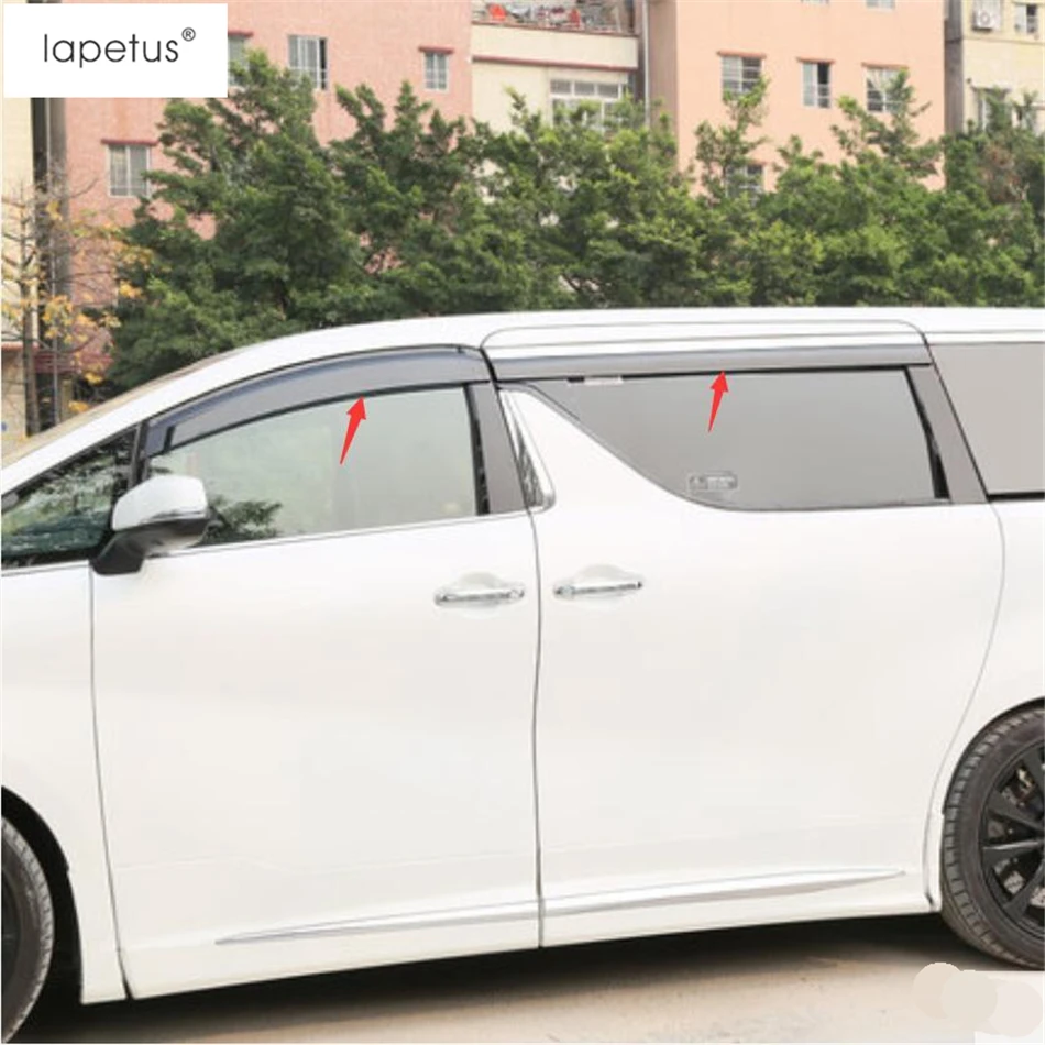 Lapetus аксессуары для Toyota Alphard/Vellfire AH30- оконные козырьки тенты Солнечный дождь протектор козырек защитные крышки