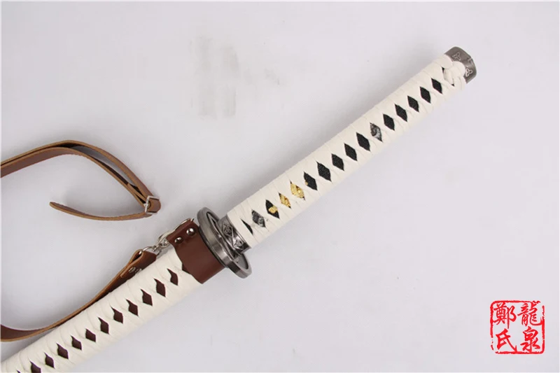 Japanese katana samurai for Movie The Walking Dead anime sword 1045 Carbon steel handmade sharp ready wooden sheath with PU