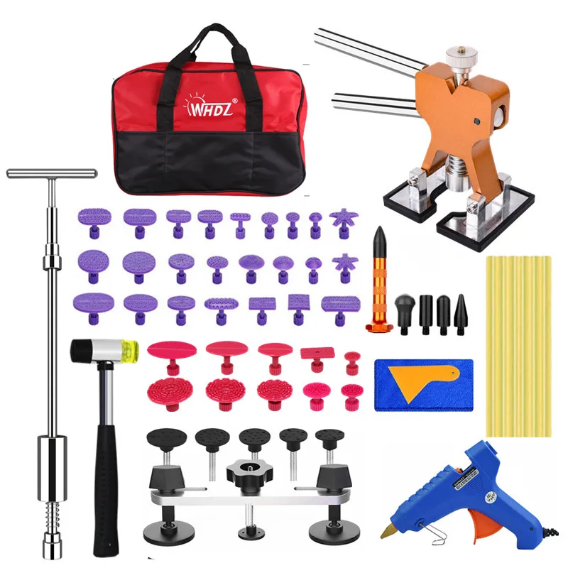 

FUURIX PAINTLESS DENT REPAIR Toolskit CAR DENT PULLER KIT BRIDGE PULLER KIT DENT LIFTER WITH 100W HOT MELT GLUE GUN