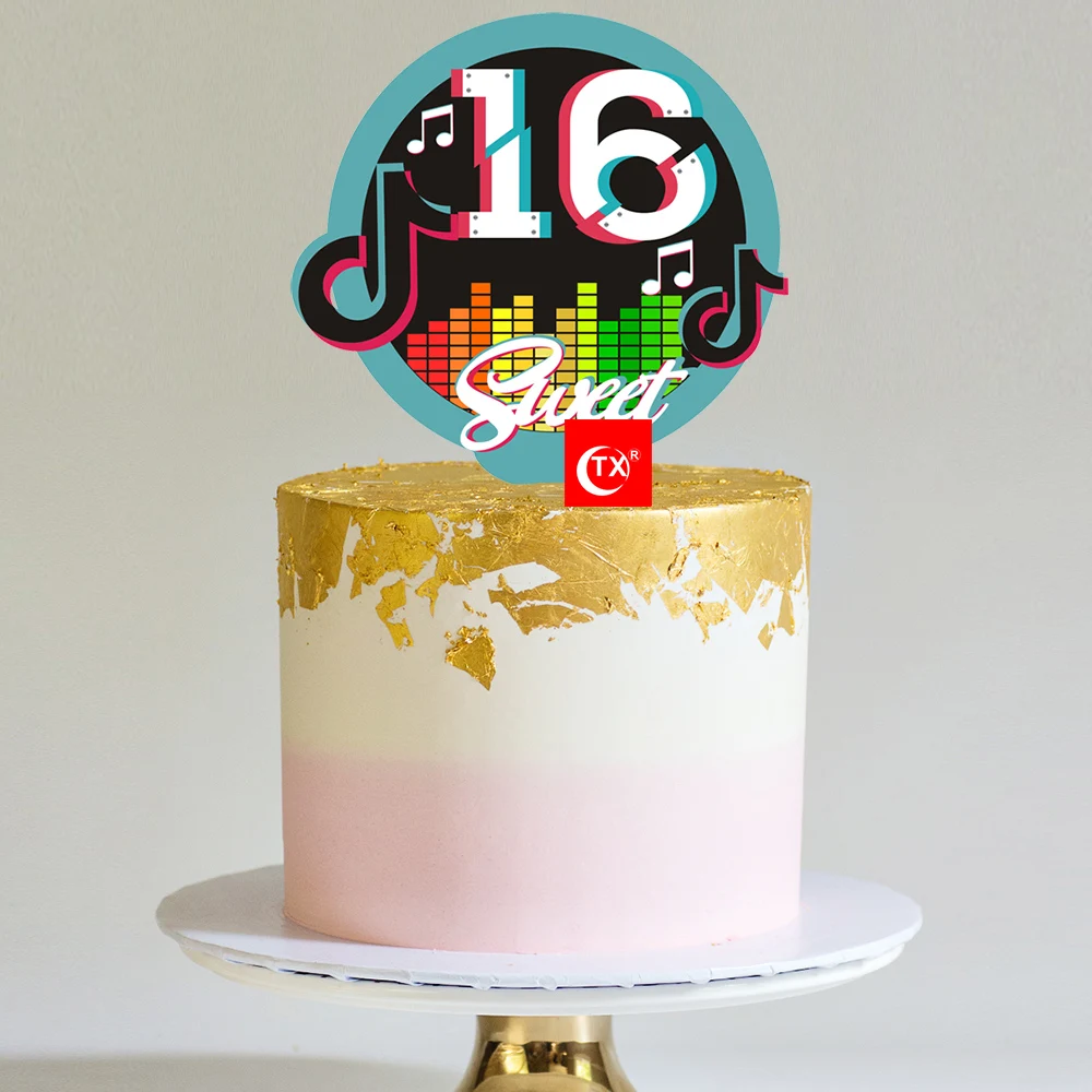 Godis Es Maison Et Jardin Decorations A Gateau Et Accessoires Tiktok Reine Goutte A Goutte Cake Topper Decoration Set De 11 Pieces Joyeux Anniversaire Picks