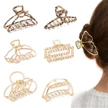 Tsful Claw Hair Clips for Women Fine Hair Medium Non Slip Metal Hair Jaw Clamp Clips 6 Pack