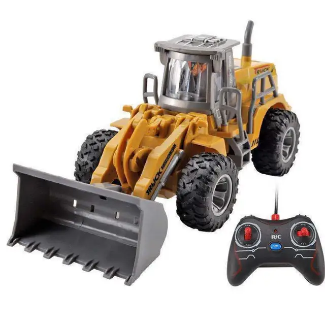 Children USB Charge Remote Control Excavator Construction Vehicle Model Toy Gift RC Car Toys For Boys Kids Birthday Gifts 1