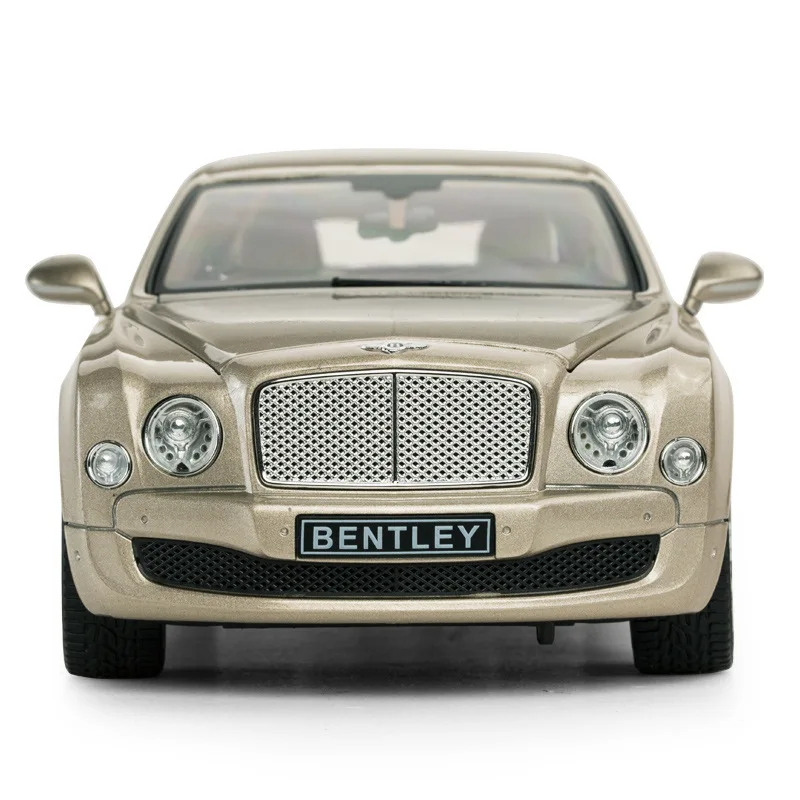 1:18 высокое моделирование Bentley мушан Сплав статическая модель автомобиля 6 открытая коллекция подарки для детей