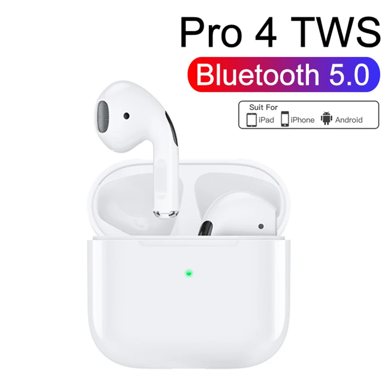 Mini Pro4 Bluetooth earphone 5.0 Wireless Headphones Earburds Sports in-Ear Stereo Earphone Headset For all smartphone | Электроника