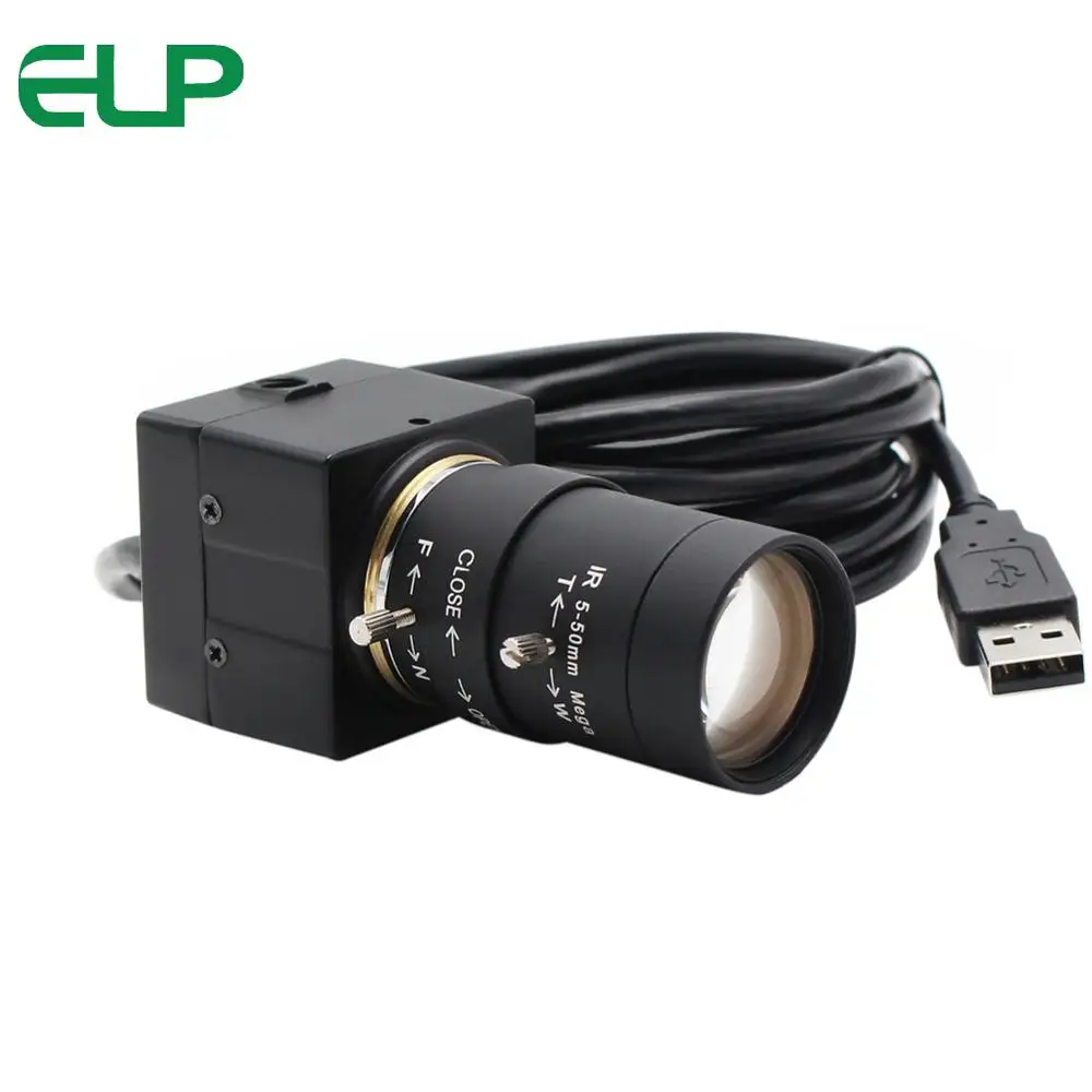 Elp 5 50mm Lens 8mp Usb Webcam With Cmos Imx179 Sensor For Android Linux Windows Industrial Video Mini Camcorders Aliexpress