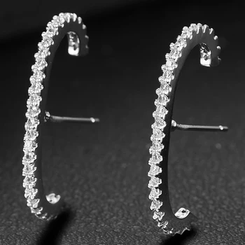 

GODKI Miniral Stick Stud Earring For Women Wedding Cubic Zirconia Brincos boucle d'oreille 2020 Trendy Bohemia Jewelry HOT