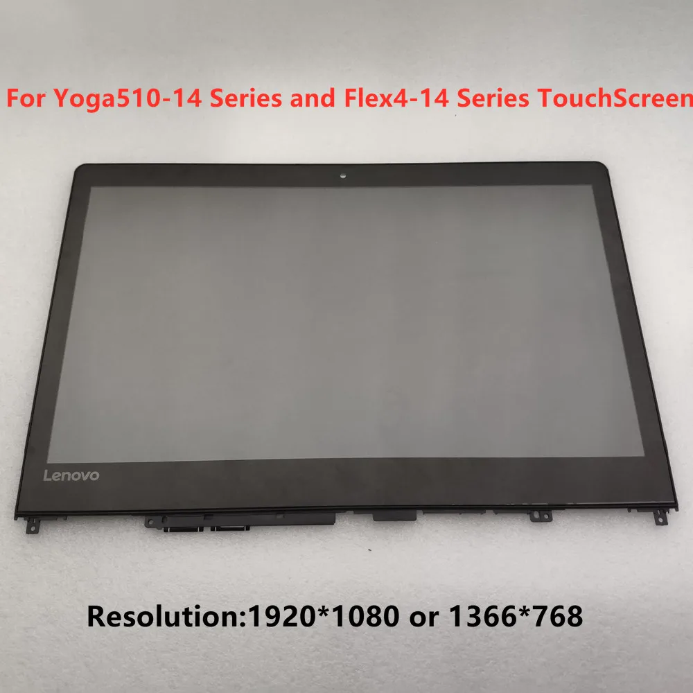 14 &quotЙога 510 14IKB HD Full сенсорный ЖК-экран в сборе для Lenovo Flex 4-1435 1470 1480 Йога 14ISK |