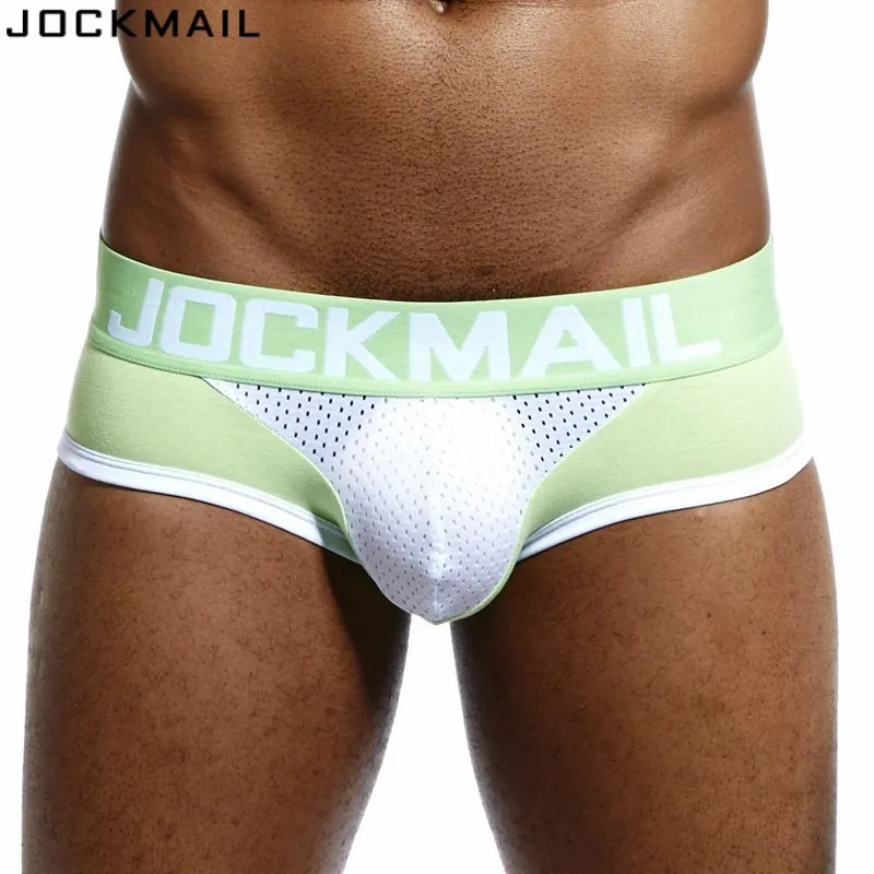Трусы боксеры JOCKMAIL мужские сетчатые Брендовое нижнее белье дышащие трусы с