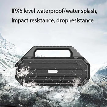 

4000MAh Bluetooth Speakers 30W High Power Waterproof Bass Portable Outdoor Subwoofer Music Player Flashlight FM Radio TF