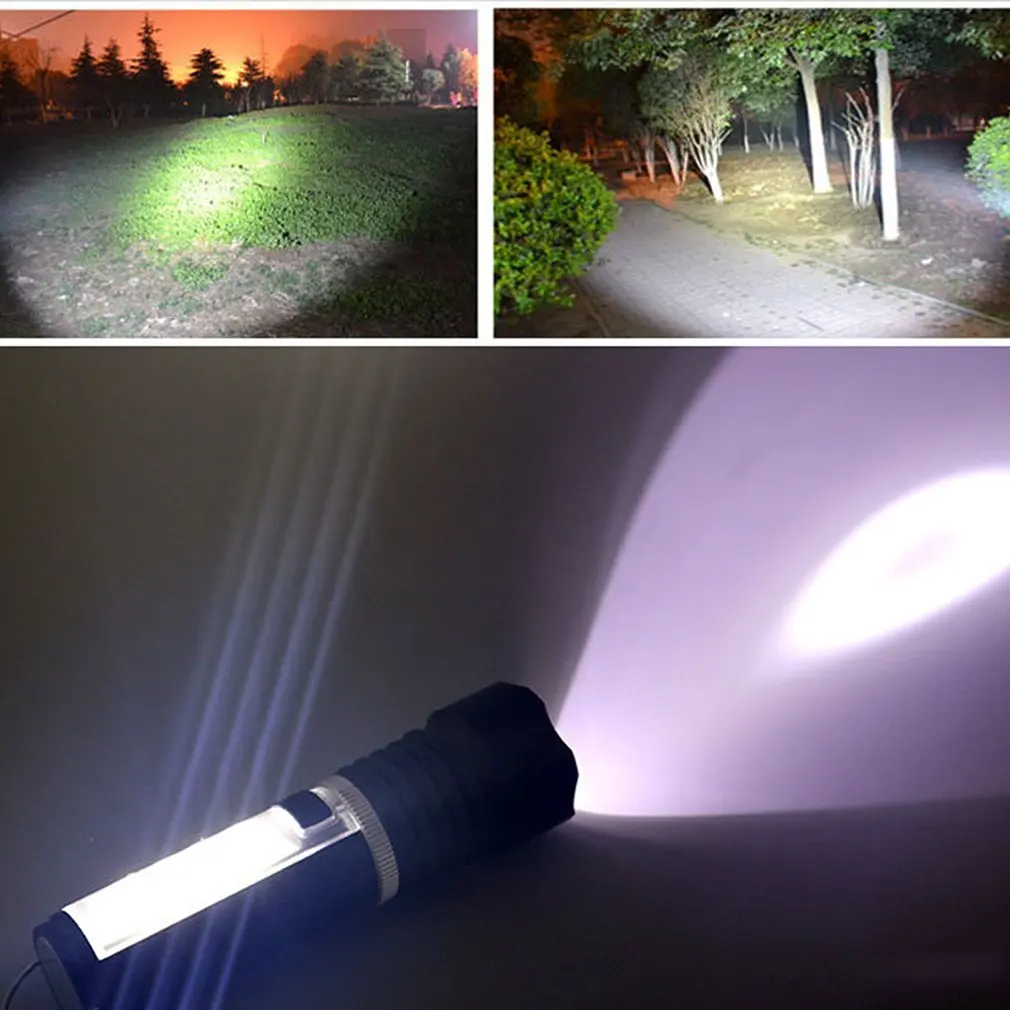 Portable Size Super Bright 200LM LED Torch Metal Magnet Waterproof Outdoor Camping Hiking Emergency Torch Flashlight