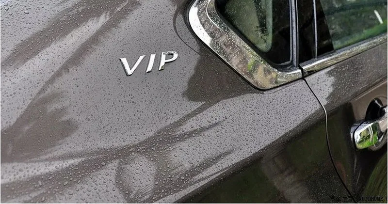 Тонкая накладка из нержавеющей стали для автомобиля Outlander, автомобильные аксессуары с 3D буквами, наклейка для автомобиля, 3d наклейка для Mitsubishi Outlander - Цвет: For VIP