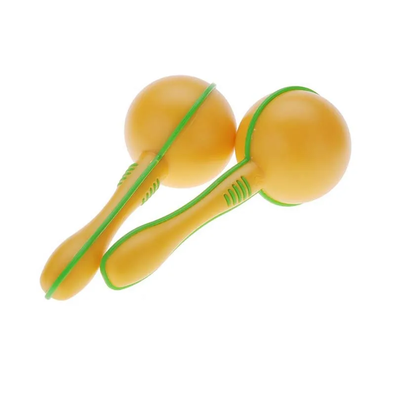 Yellow Plastic Egg Maraca Musical Early Educational Rhythm Toy Tool for Baby Kid Child