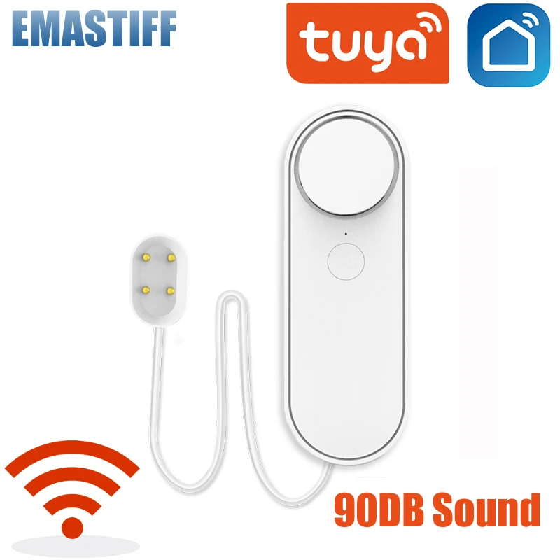 elderly emergency button Wifi Water Detector Leakage Sensor Alarm Leak Detector Sound Tuyasmart Smart Life APP Flood Alert Overflow Security elderly emergency button Alarms & Sensors