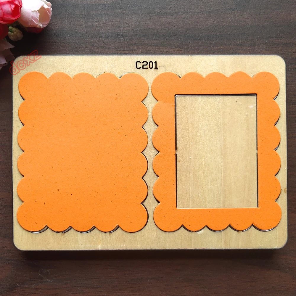 Новая фоторамка Деревянная высечка для скрапбукинга C-201