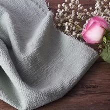 Рами хлопок маленькая клетчатая ретро одежда ткань высокого класса льняная ткань