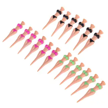 

6pc/Set Plastic Bikini Lady Golf Tees Castle Tee Height Control 78mm