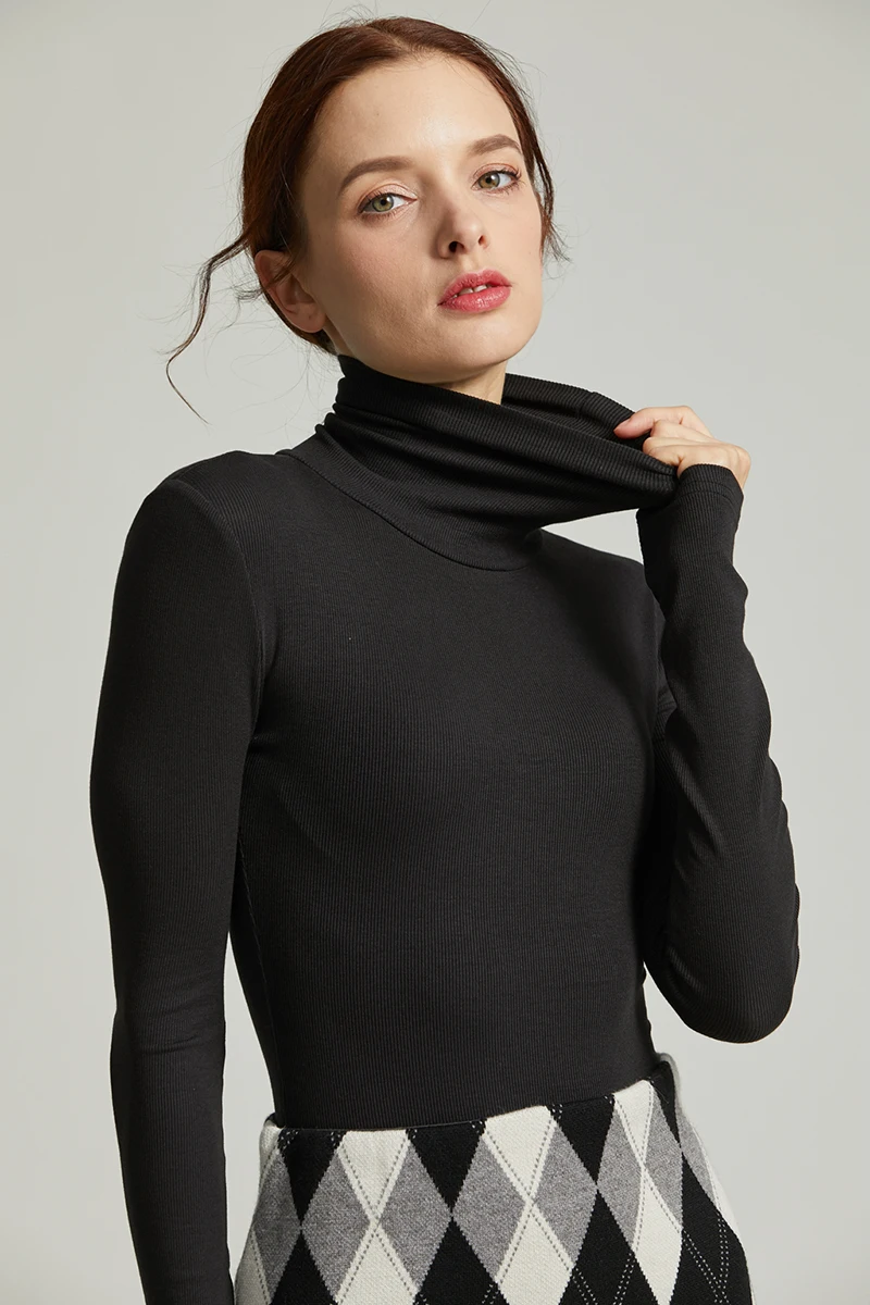 Efvandoloe Водолазка Боди для женщин Твердые стрейч Bodycon сексуальный bodys mujer боди костюм осень
