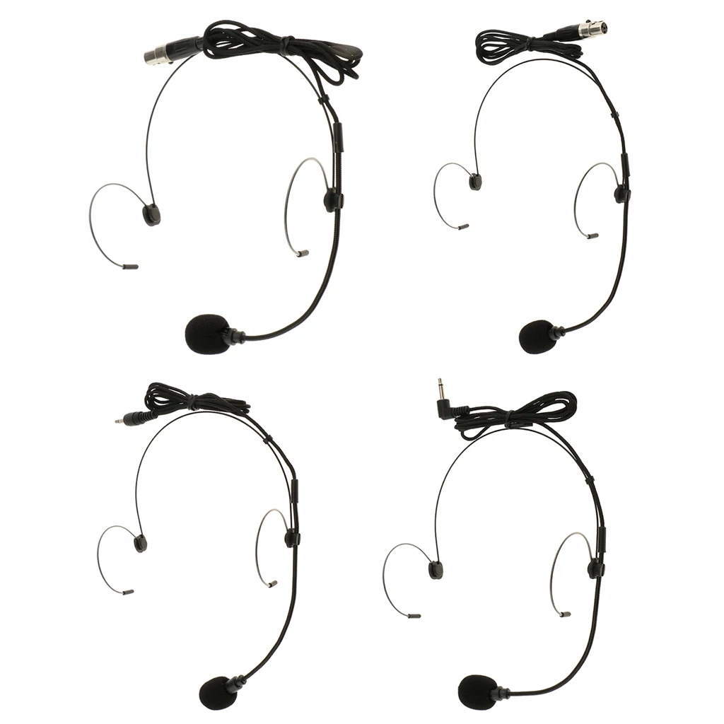 Double Ear Hook Wired Headset wired headset microphone Headworn Megaphones Microphone