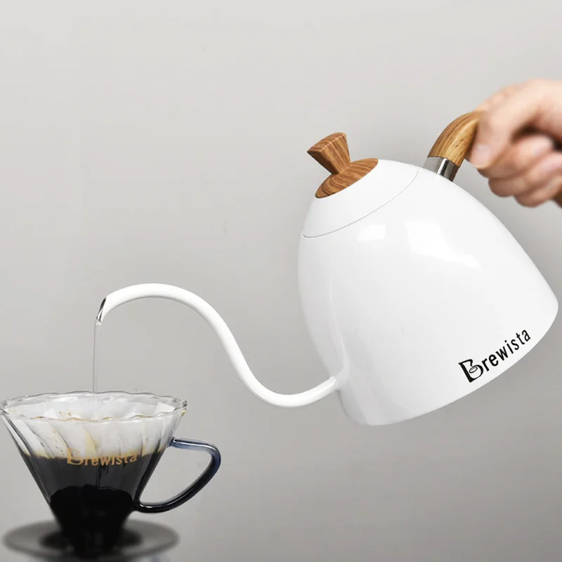 Brewista gooseneck coffee electric kettle stainless steel with temperature  control 800ML - AliExpress