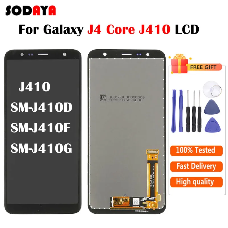 Preto para samsung j4 core j410 SM-J410D SM-J410F SM-J410G SM-J410F/ds  display lcd tela de toque digitador assembléia - AliExpress Telefonia e  Comunicação