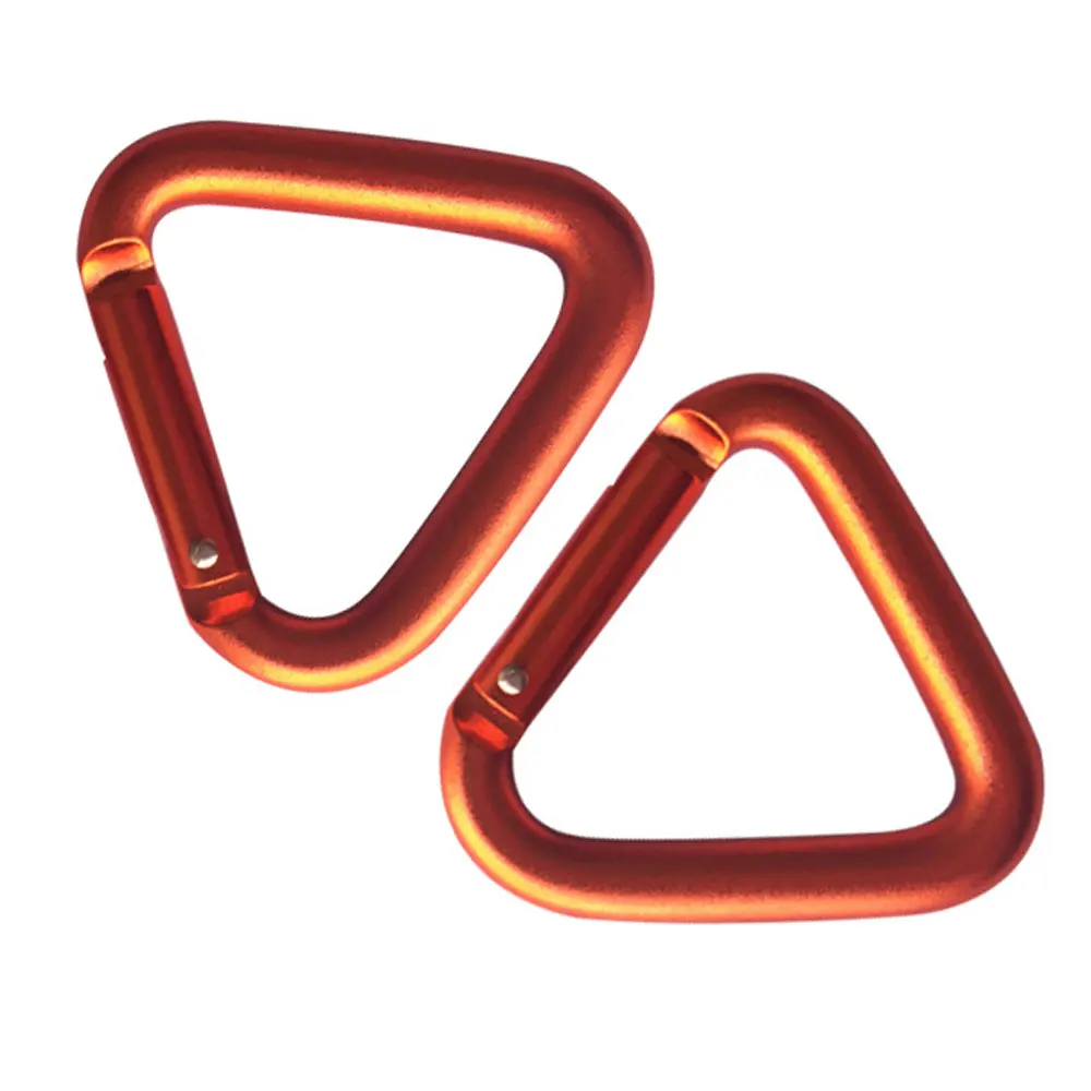 Карабиновая альпинистская Пряжка для активного отдыха оранжевая Парашютная из