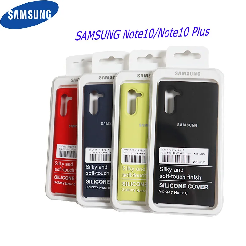 Чехол для samsung Note 10 Plus, официальный силиконовый защитный чехол для samsung Galaxy Note 10 Plus Note10 Pro, чехол и посылка