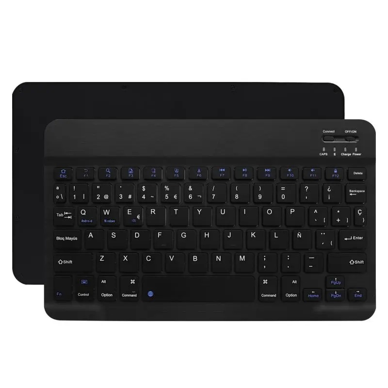 Прочный кожаный чехол для клавиатуры с bluetooth-клавиатурой Аксессуары для samsung Galaxy Tab S5E SM-T720 SM-T725 - Цвет: Spanish