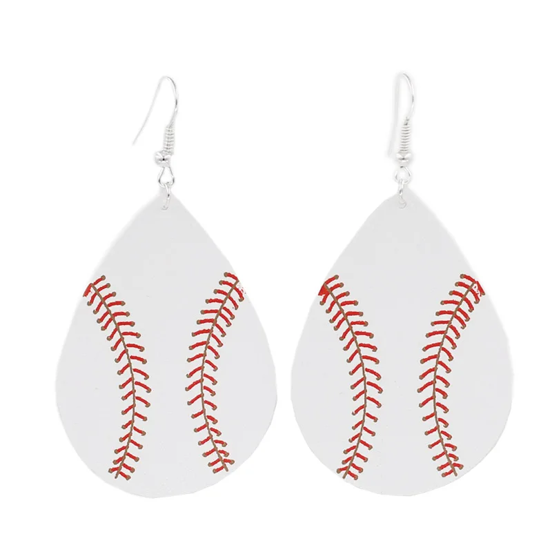 Hot-Selling-Classic-Baseball-Imprint-Leather-Big-Water-Drop-Dangle-Earrings-Bohemia-Statement-Big-TearDrop-Pu