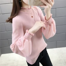 Номер 154575,7 в ряд 5 】 пленку новая весенняя сетка пряжа сплайсинга фонарь рукав вязать 49