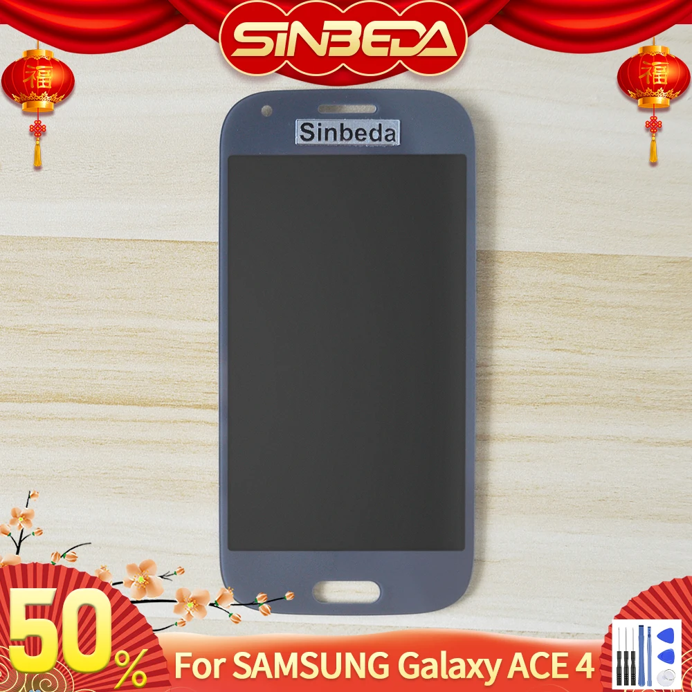 Оригинальный AMOLED 4 3 ''ЖК дисплей для Samsung Galaxy Ace ЖК SM G357 G357FZ сенсорный экран в