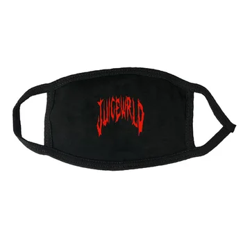 

2020 New Hip hop jus Wrld mask Print Polyester cotton reusable street style Face Mask for men and women Anti Dust Pollutiont