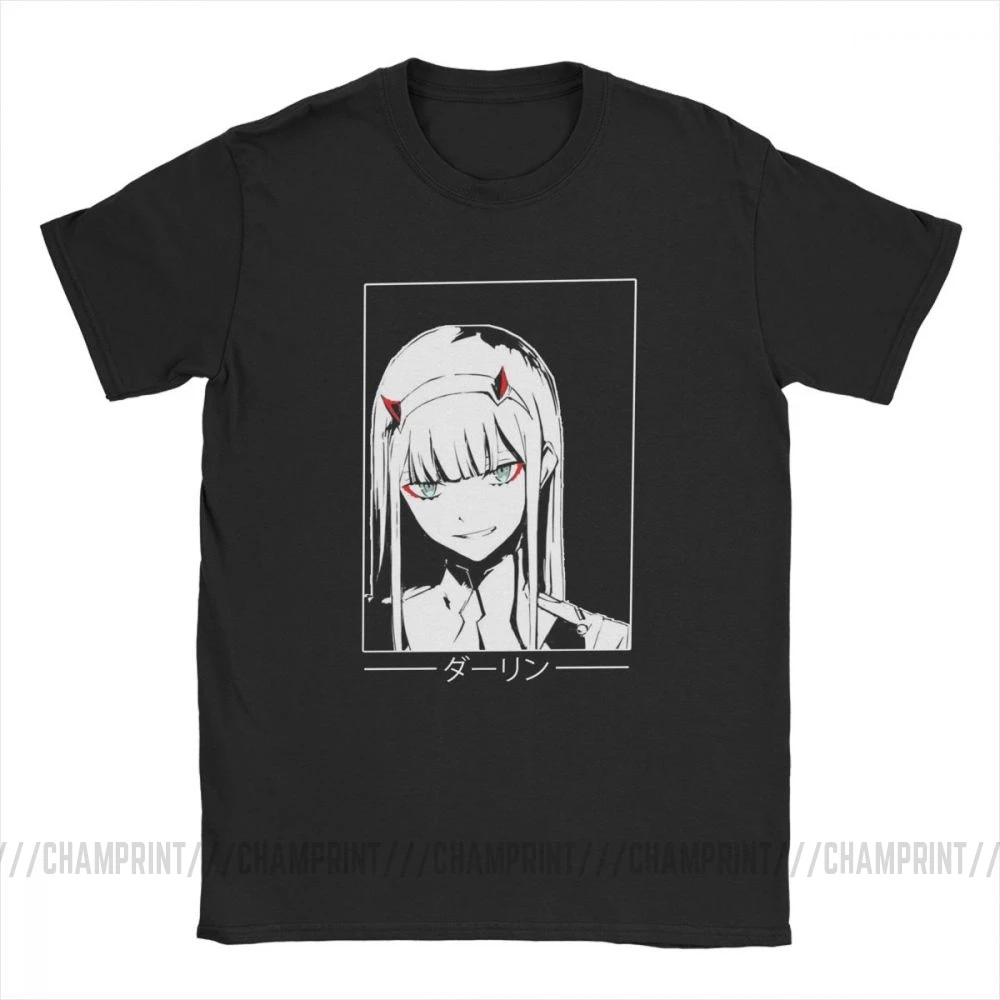 Крутая футболка Zero Two Darling In The Franxx Movie, футболка для мужчин, хлопок, футболки смешного размера плюс, топы, Новое поступление одежда