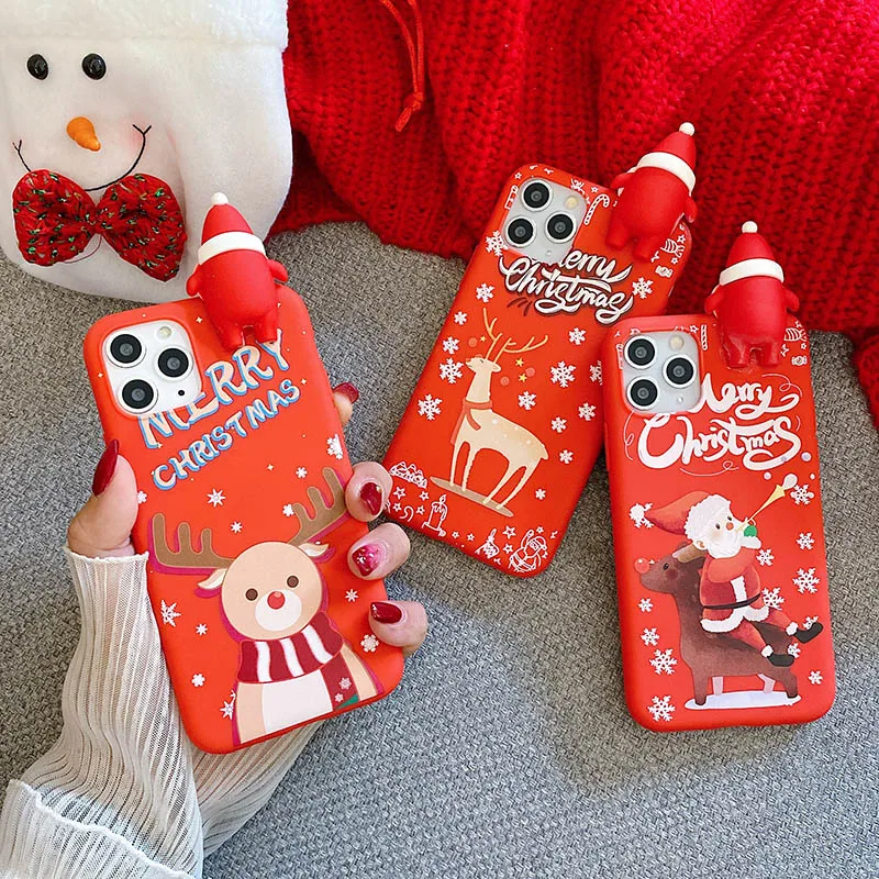 Christmas Santa Claus Soft TPU Case for Oneplus 8 Pro Doll Phone Case For Oneplus 7 Pro One plus 6 6t 7t Cover Capa fundas|Fitted Cases| - AliExpress
