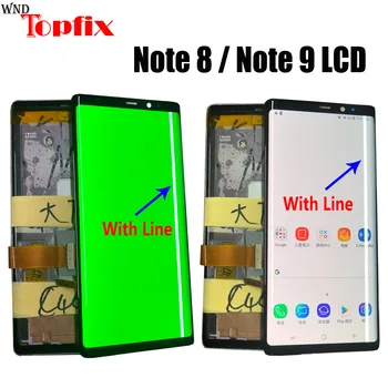 

For Samsung Note 8 Lcd Display Touch Screen Digitizer For Samsung Note 9 LCD With Line and Spots mobile phone defective screen