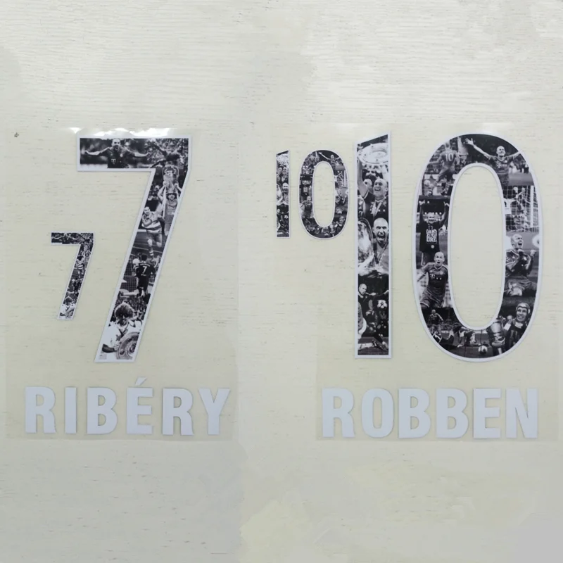 2019 #7 ribesry #10 Robben receired памятная версия Robelli печать на заказ Nameset футбольные нашивки значки