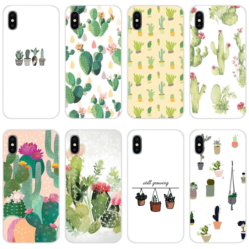 Accessories Phone Shell Covers For Samsung Galaxy Note 8 9 10 20 S7 Edge S8 S9 S10E S20 Lite Plus Ultra Green Bunny Ears Cactus | Мобильные