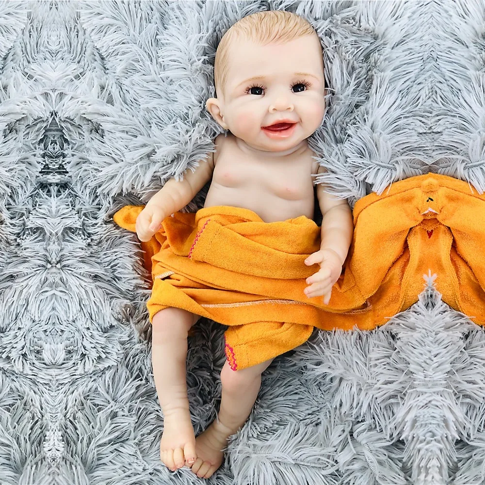 20 дюймов 50 см полная силиконовая кукла мягкая кожа Reborn Baby Doll прекрасный Boneca подарок на день рождения
