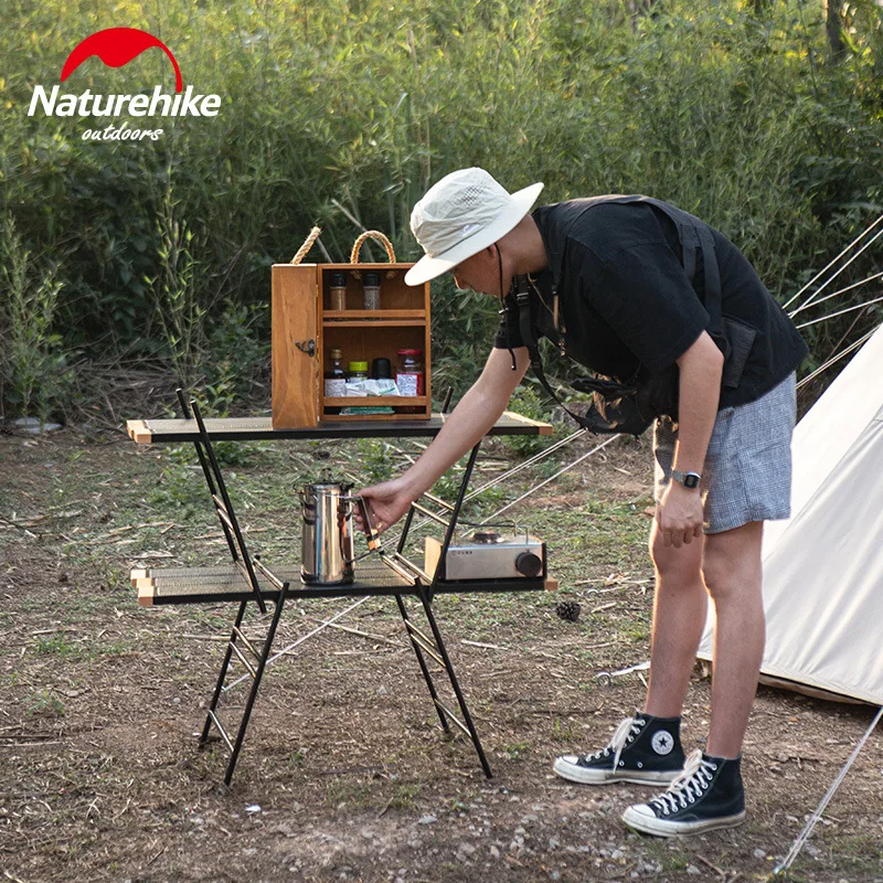 US $160.00 Naturehike Outdoor Splicing Camping Table Camping Picnic Portable Self Driving Tour Multifunctional Folding Table
