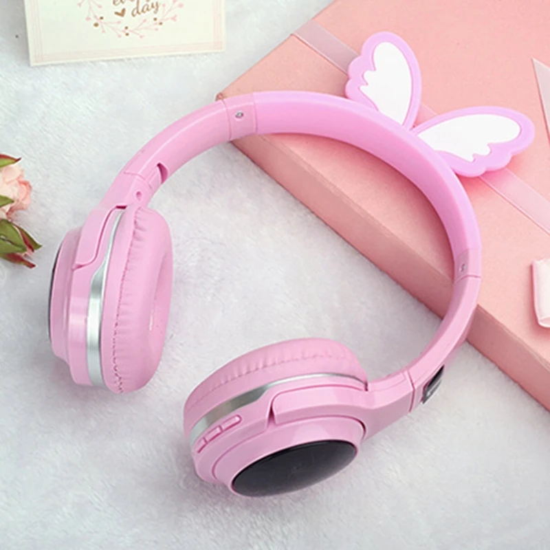 7 color LED Cartoon Wireless Bluetooth Headset Luminous Effect Headphones With Microphone Music Headphones Kids Gifts Youtuber