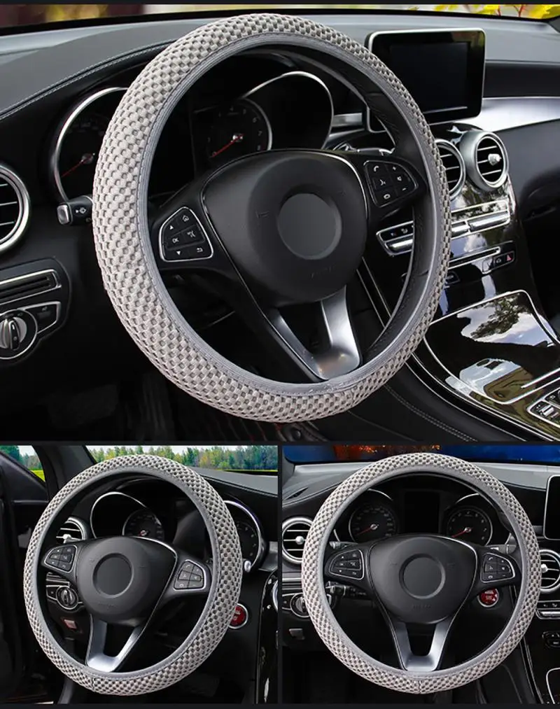 Car Steering Wheel Glove Cover Automobile steering wheel cover appropriate for kia Ceed Rio K2 K3 K4 K5 Picanto Sportage Rio 3