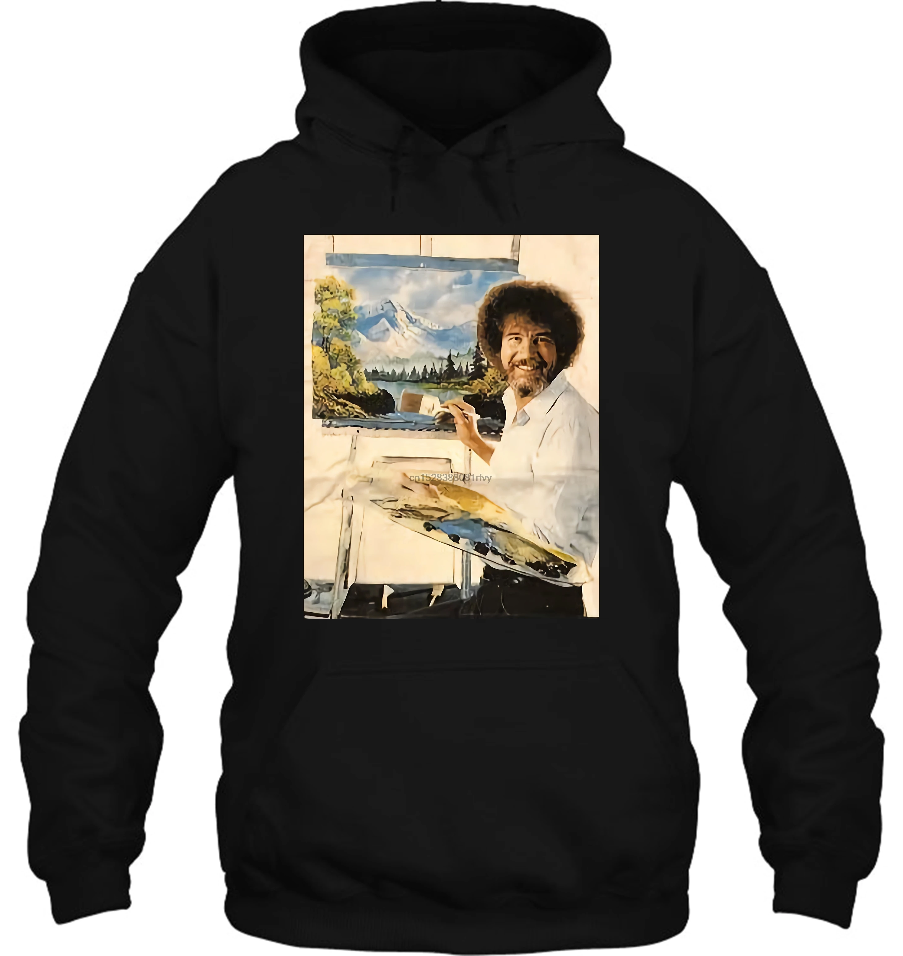 Мужская толстовка с капюшоном Bob Ross скидка горячая новинка Топ забавная harajuku Новая женская уличная одежда