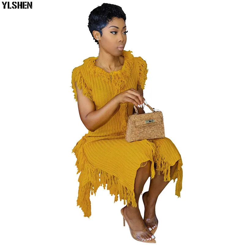 African Dresses For Women African Clothes Africa Dress Kint Tassel Dashiki Ladies Clothing Ankara Plus Size Robe African Dress 14